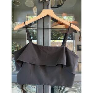 Gianni Bini Lynn Woven Top - Black - NWT - Size: 12